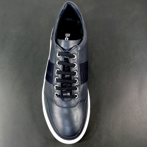 BALDININI ?? MEN\'S BLUE SOFT LEATHER COMFORT FASHION SNEAKERS main image 6